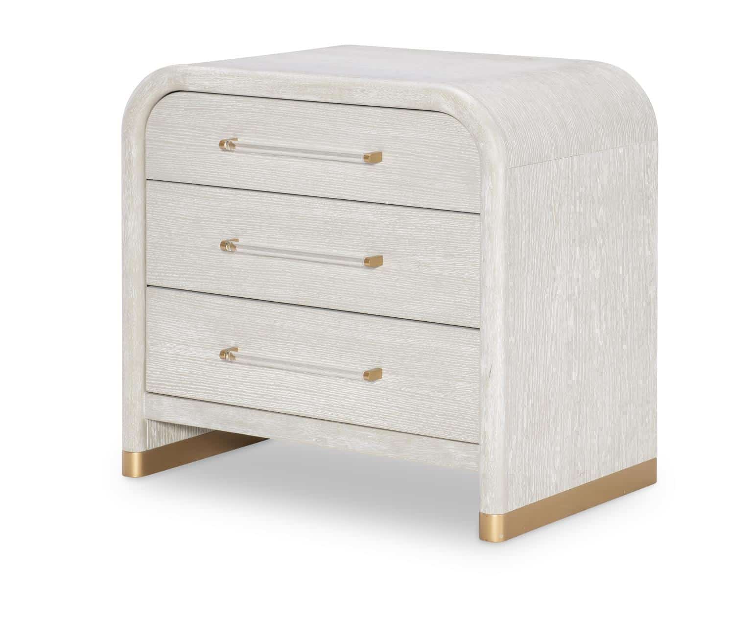 3300-3100 Oyster Three Drawer Nightstand