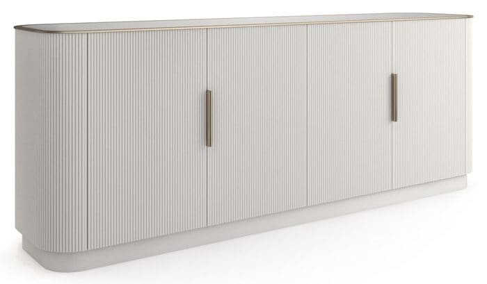 Caracole Furniture CLA-024-253 Love Sideboard Matte Pearl