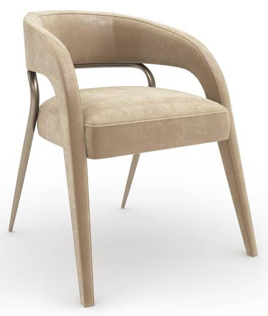 Caracole Furniture CLA-024-292 Gazelle Dining Chair Ivory