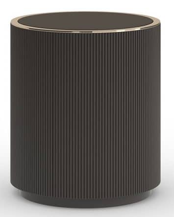 Caracole Furniture CLA-024-418 Love Round Side Table Dark Chocolate