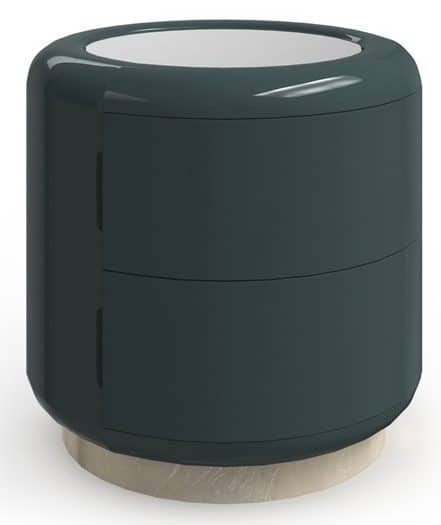 Caracole Furniture CLA-024-423 Gelee Round Accent Table Apatite