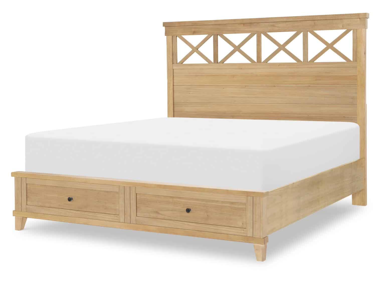 TY4420-4127K Complete Panel Bed With Storage Footboard Cal King TY4420-4127K Complete Panel Bed With Storage Footboard Cal King