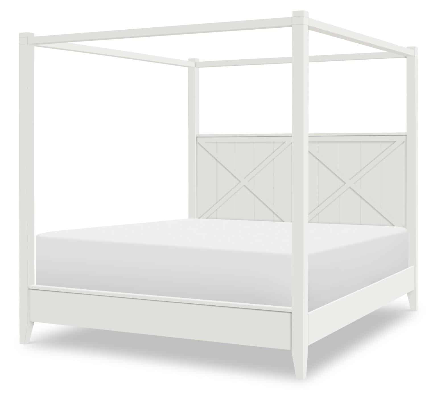 TY4421-5007K Complete Canopy Bed Cal King
