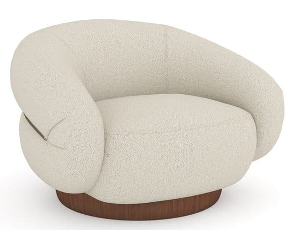 Caracole Furniture UPH-024-031-A Smoosh Swivel Chair