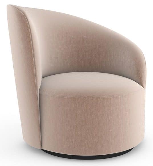 Caracole Furniture UPH-024-038-A Whorl RAF Swivel Chair