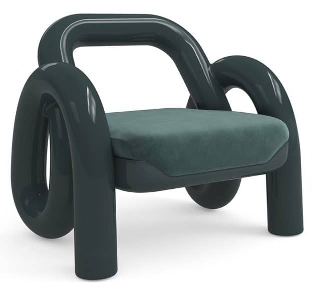 Caracole Furniture UPH-024-131-A Gelee Accent Chair Apatite