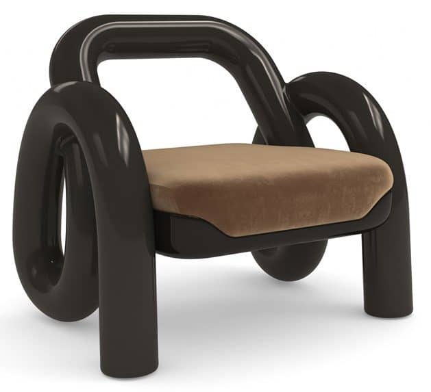 Caracole Furniture UPH-024-134-A Gelee Accent Chair Chocolate