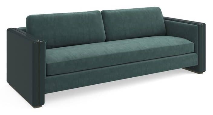 Caracole Furniture UPH-024-211-A Gelee Sofa Apatite