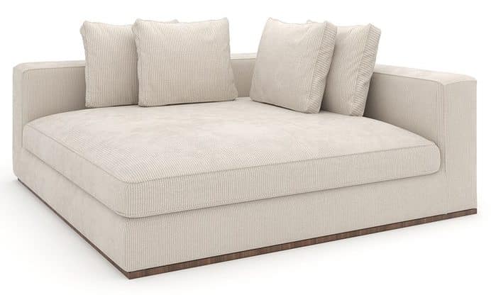 Caracole Furniture UPH-024-CHR1-B Bello Corner RAF Chaise