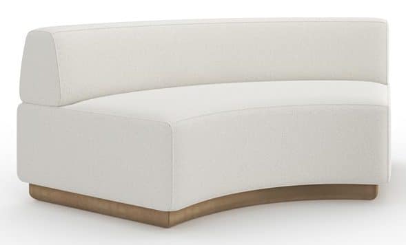 Caracole Furniture UPH-024-CR2-B Crescent Armless Wedge