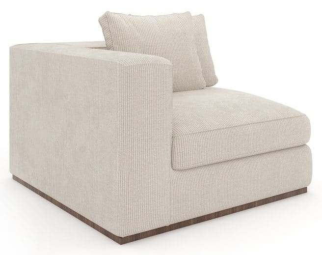 Caracole Furniture UPH-024-CRL1-B Bello Corner LAF Chair