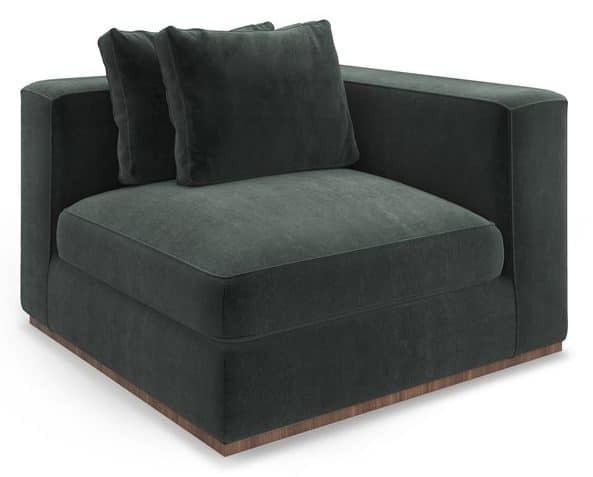 Caracole Furniture UPH-024-CRR1-A Bello Corner RAF Chair