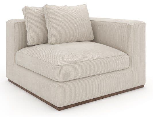 Caracole Furniture UPH-024-CRR1-B Bello Corner RAF Chair