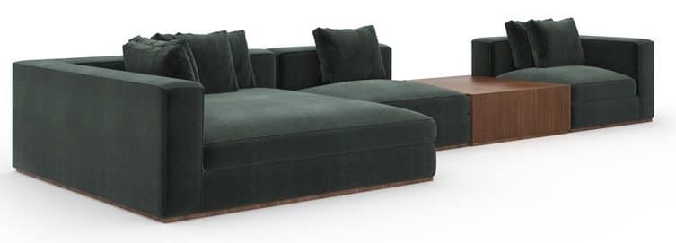 Caracole Furniture UPH-024-SEC1-A Bello 4PC Sectional
