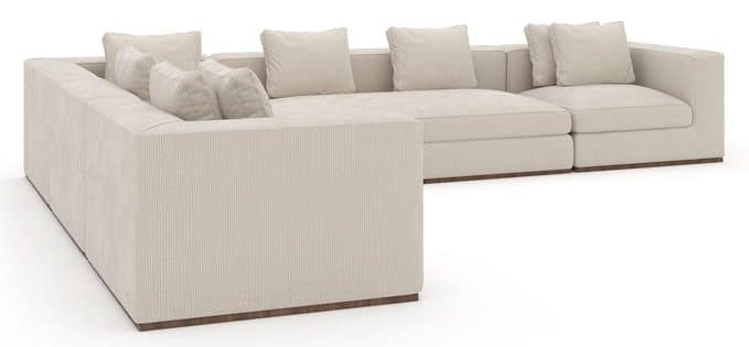 Caracole Furniture UPH-024-SEC1-B Bellow 5PC Sectional