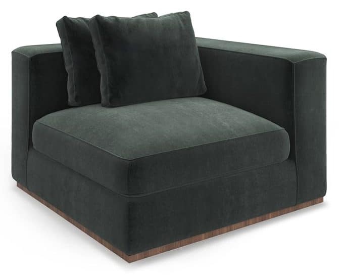 Caracole Furniture UPH-024-WE2-A Bello Corner Wedge