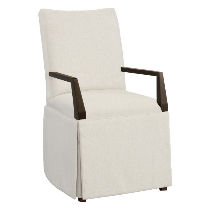 Fairfield 1201-04-T Concave Short Back Skirted Arm Chair
