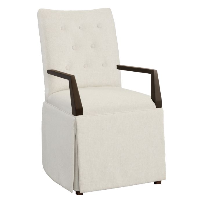 Fairfield 1203-04-T Concave Short Back Skirted Arm Chair