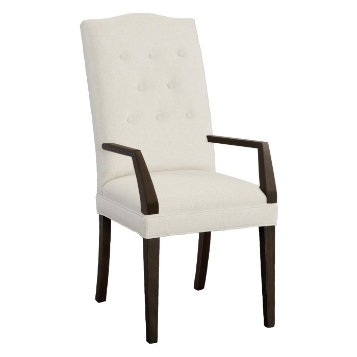 Fairfield 1226-04-T Camel Tall Button Back Arm Chair