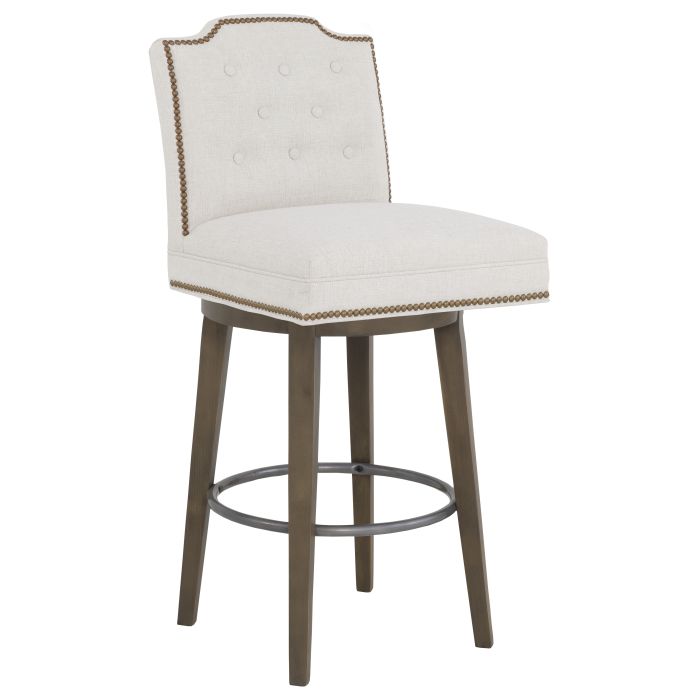 Fairfield 1242-08 Empire Short Back Swivel Bar Stool