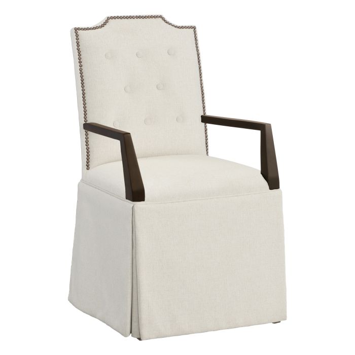Fairfield 1243-04-T Empire Button Back Skirted Arm Chair