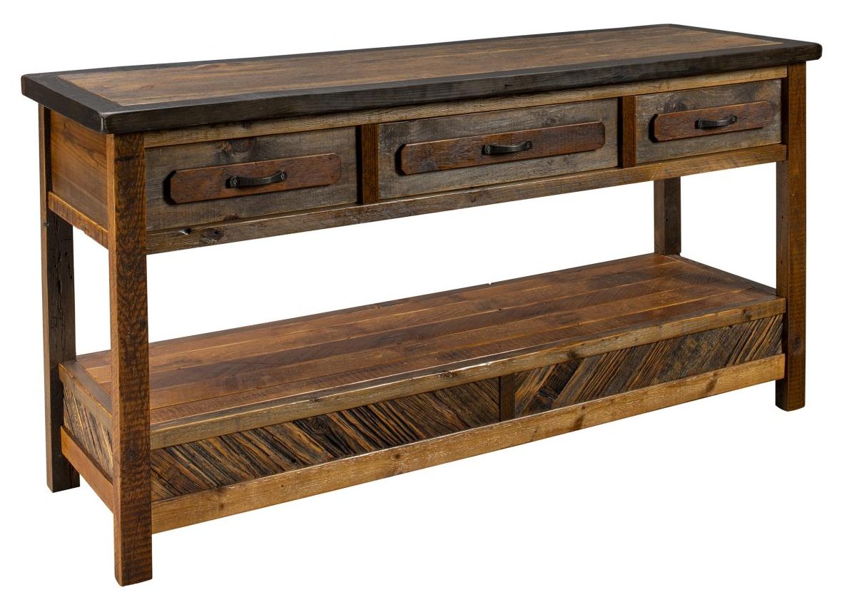 Green Gables Furniture 24520 Jackson Hole 3 Drawer Sofa Table