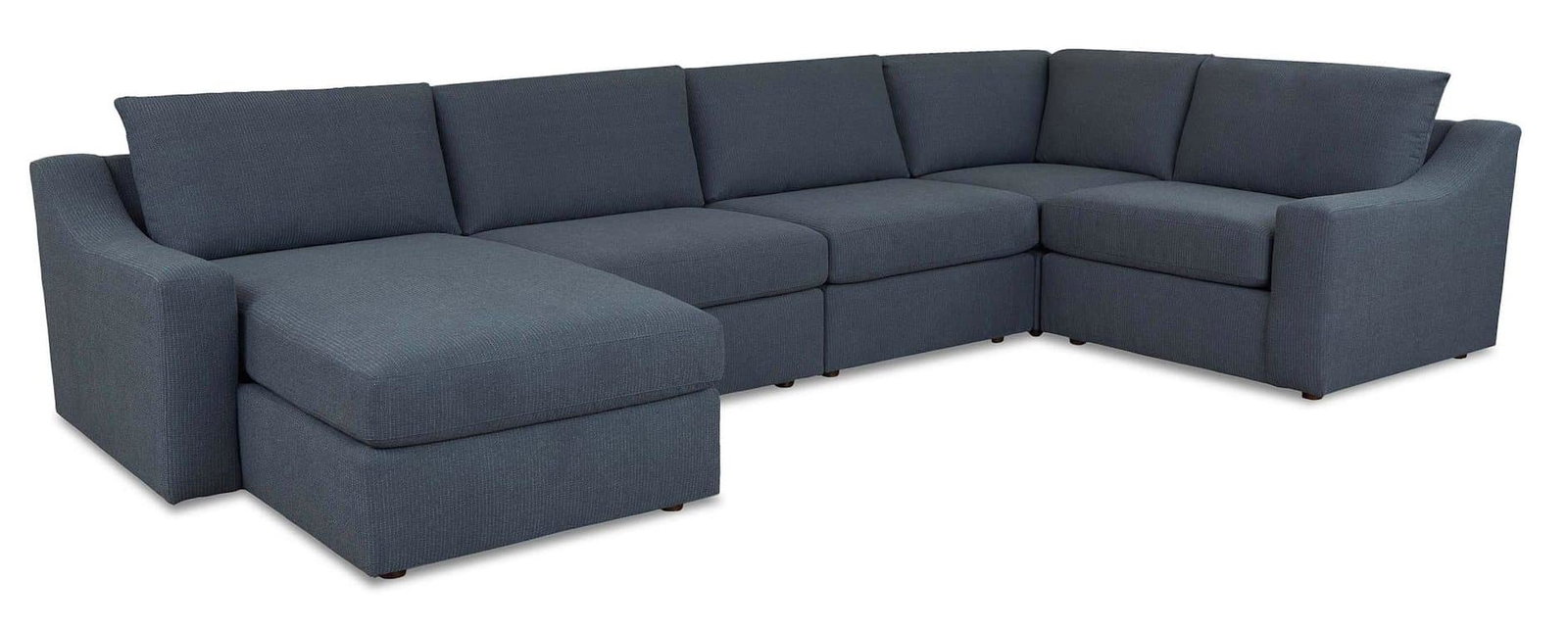 Bassett Furniture 2776-LUSECT5FC Blake Slope Arm U-Shape Sectional