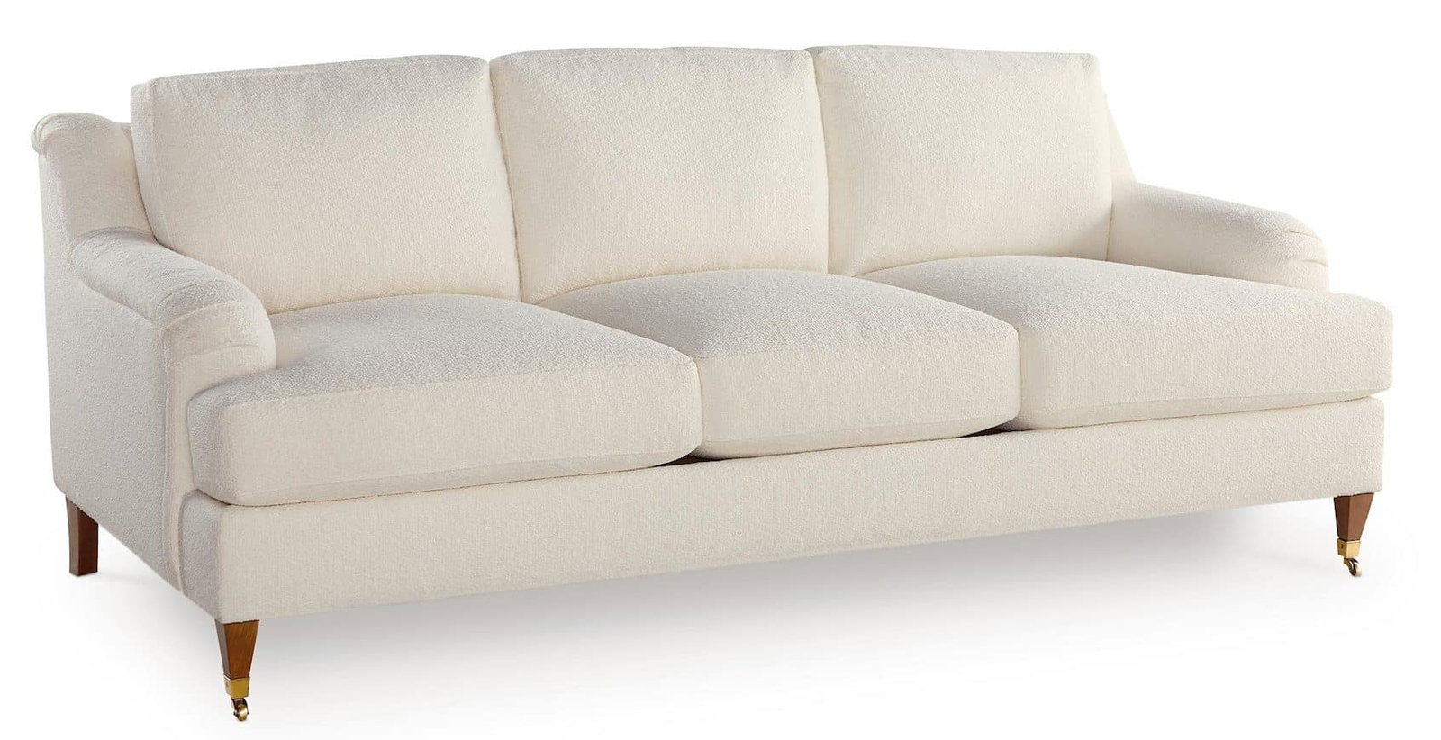 Bassett Furniture 2914-72 Stockten English Arm Sofa with Casters