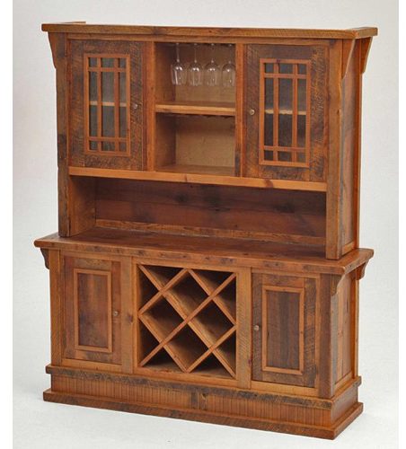 Green Gables 7734 Stony Brooke Entry Way Hutch With Wine Rack And Wine Glass Holder