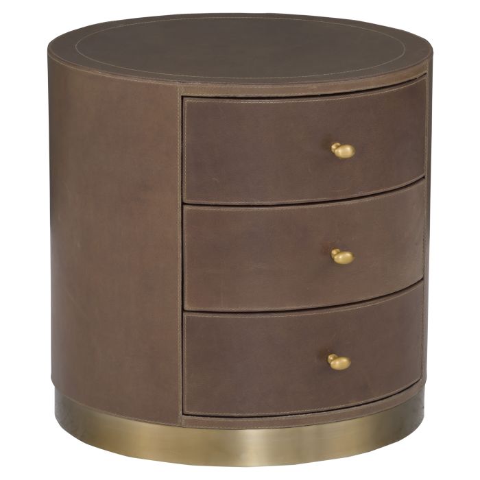 Fairfield 8071-19 Dimitri Three Drawer Round End Table