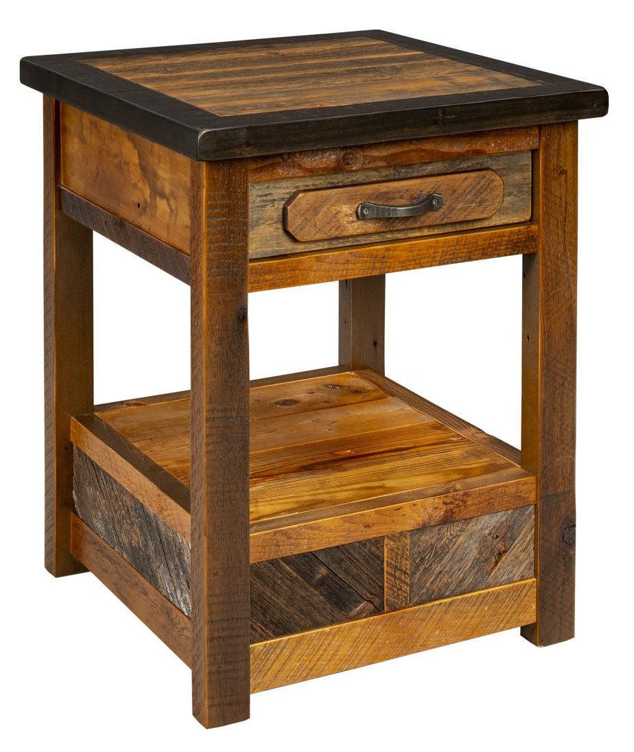 Green Gables Furniture 24006 Jackson Hole 1 Drawer Nightstand with Shelf