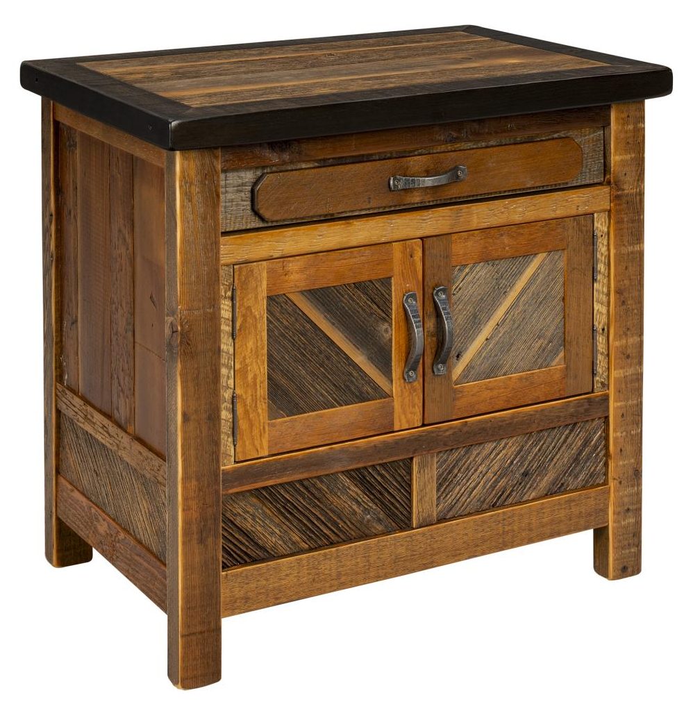 Green Gables 24008 Jackson Hole 2 Door 1 Drawer Nightstand