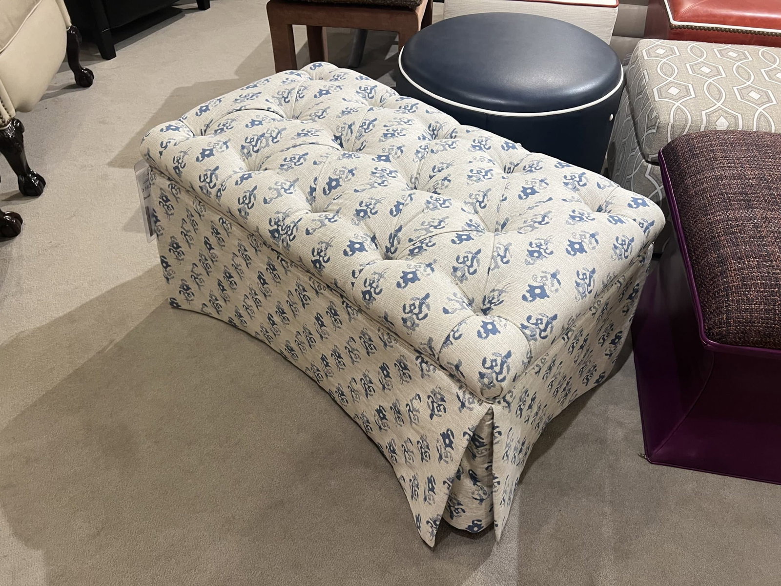 Highland House 1514-60T/290 Pauline Tufted Ottoman