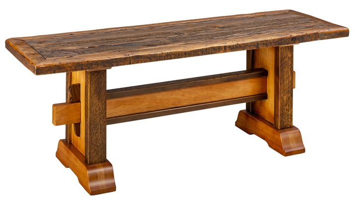 Western Heritage Furniture WH2203 Ghostwood Dining Bench 78 inch
