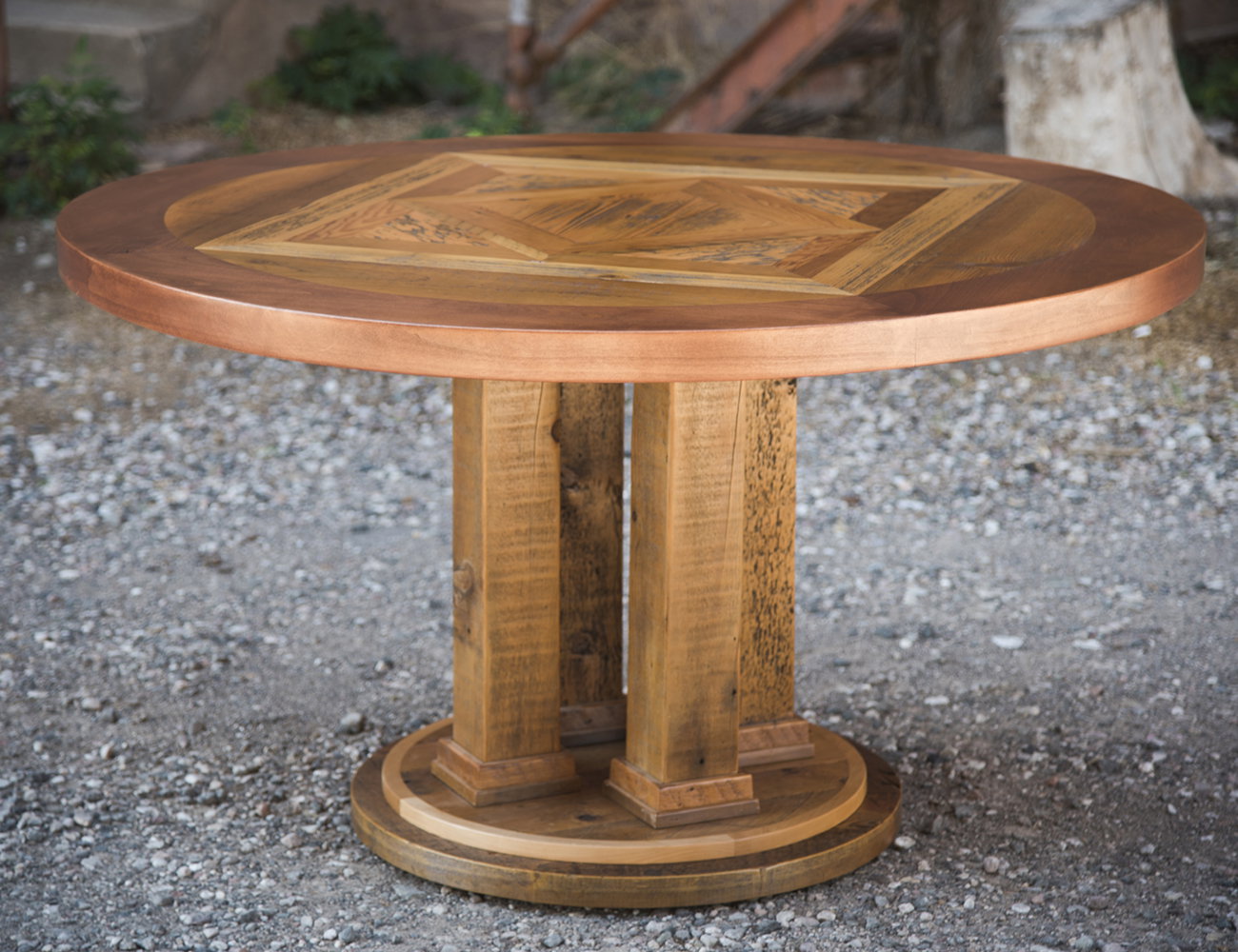 Western Heritage Furniture WH2009 Ghostwood Round Dining Table 54 inch Western Heritage Furniture WH2009 Ghostwood Round Dining Table 54 inch