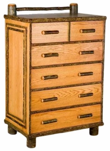 Old Hickory Furniture OF135 Old Faithful Five Drawer Chest Old Hickory Furniture OF135 Old Faithful Five Drawer Chest