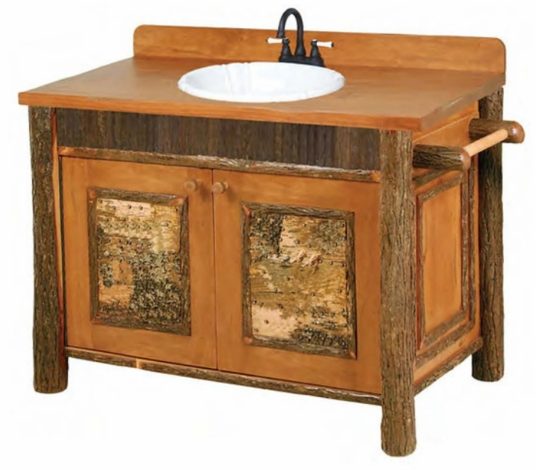 Old Hickory Furniture OF221V Old Faithful Vanity Birch Accents Old Hickory Furniture OF221V Old Faithful Vanity Birch Accents