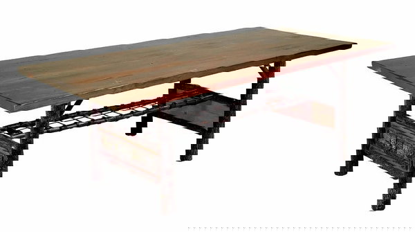 Old Hickory Furniture WLTR108 Woodland Trestle Table 108