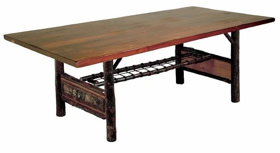 Old Hickory Furniture WLTR120 Woodland Trestle Table 120
