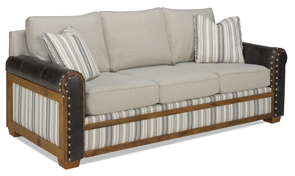 Green Gables 6071410-SF Remington Open Sofa Promo Coal Haze