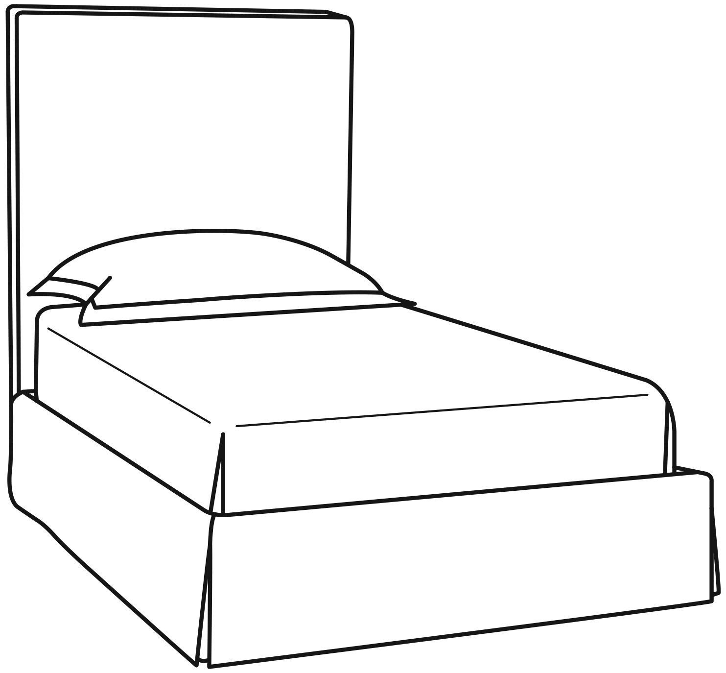 CR Laine BT101-S Carrie Short Twin Bed