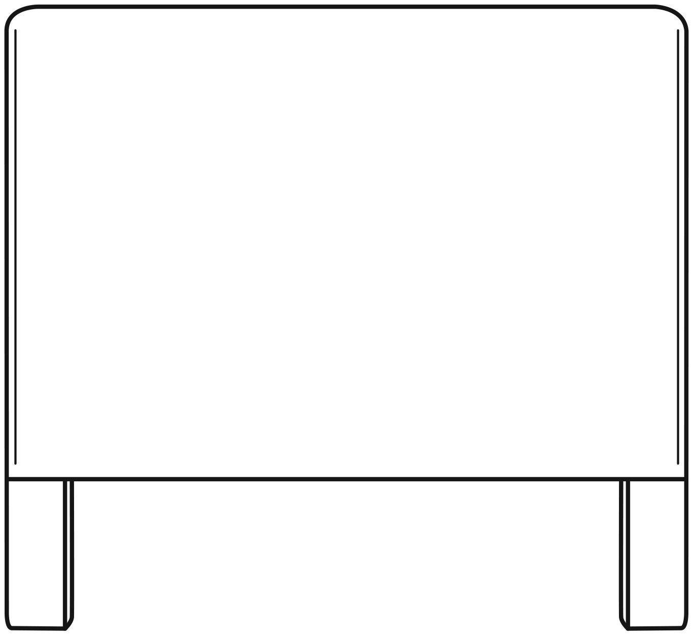 CR Laine HQ101-S Carrie Short Queen Headboard