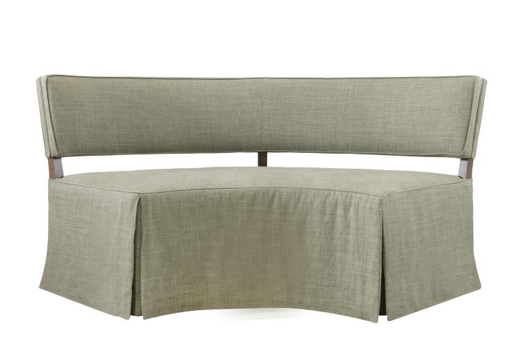 Hickory Chair HC4607-72 Luna Quarter Turn Banquette