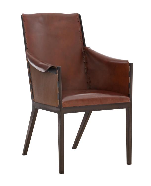 Hickory Chair HCP5700-23-STK Gunnison Brown Chair