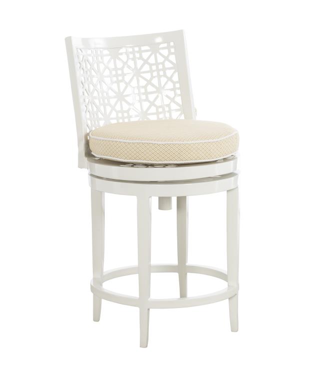 Hickory Chair HCD8900-03-W Haret Counter Stool Cloud White