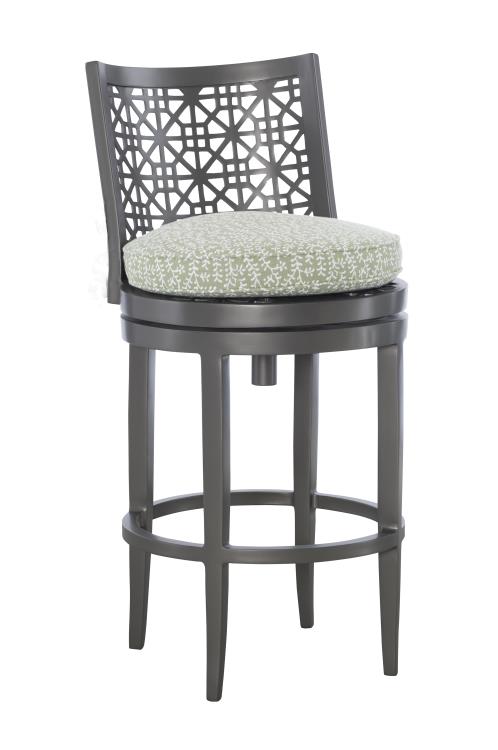 Hickory Chair HCD8900-04-G Haret Bar Stool Smoke Grey