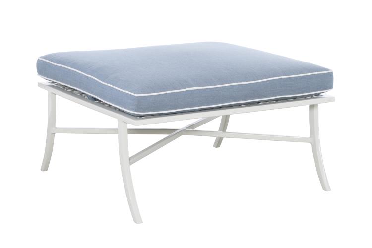 Hickory Chair HCD8900-29-W Haret Ottoman Cloud White