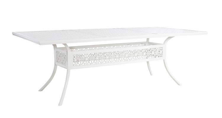 Hickory Chair HCD8944-W-STK Haret Rectangular Dining Table Cloud White