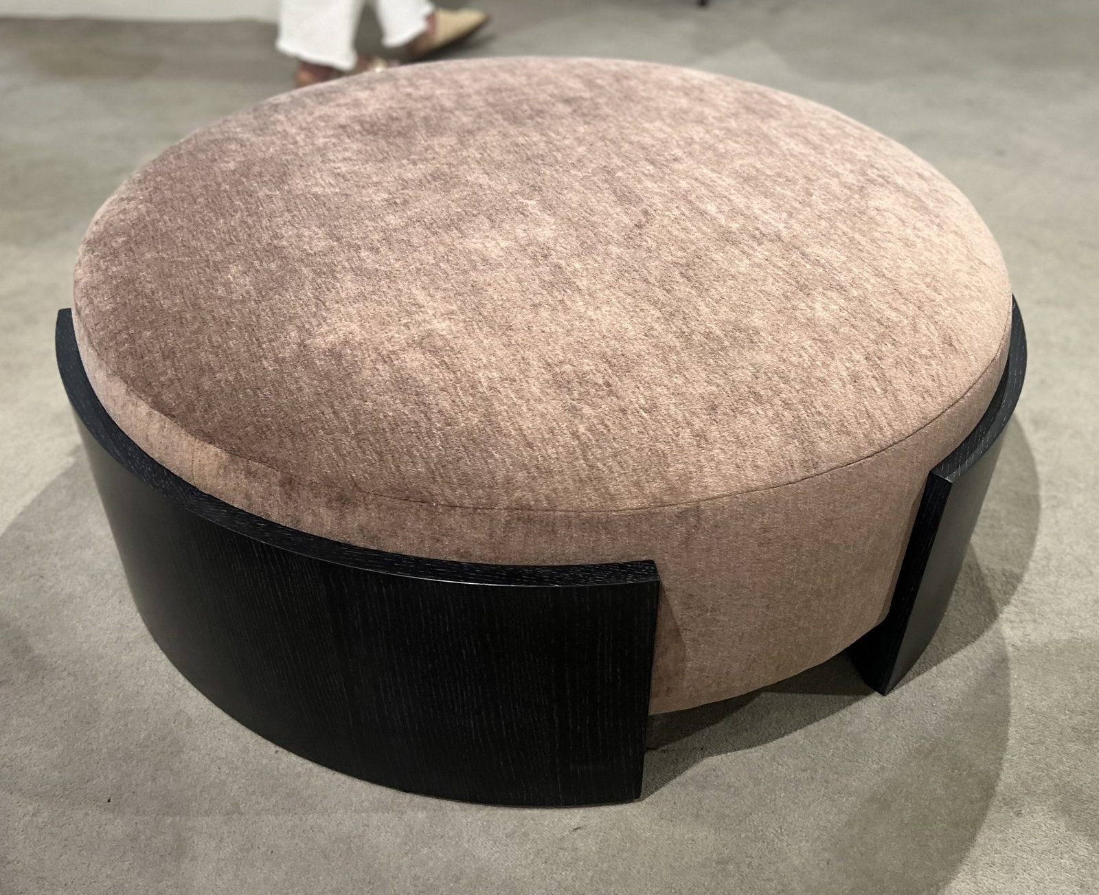 Century CCC3128-12OAK/360 Lunar Ottoman Oak