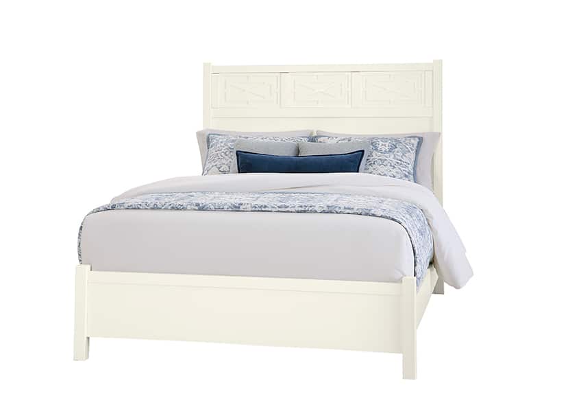 Vaughan Bassett 834-577-755-922 Fretwork Bed in White Maple